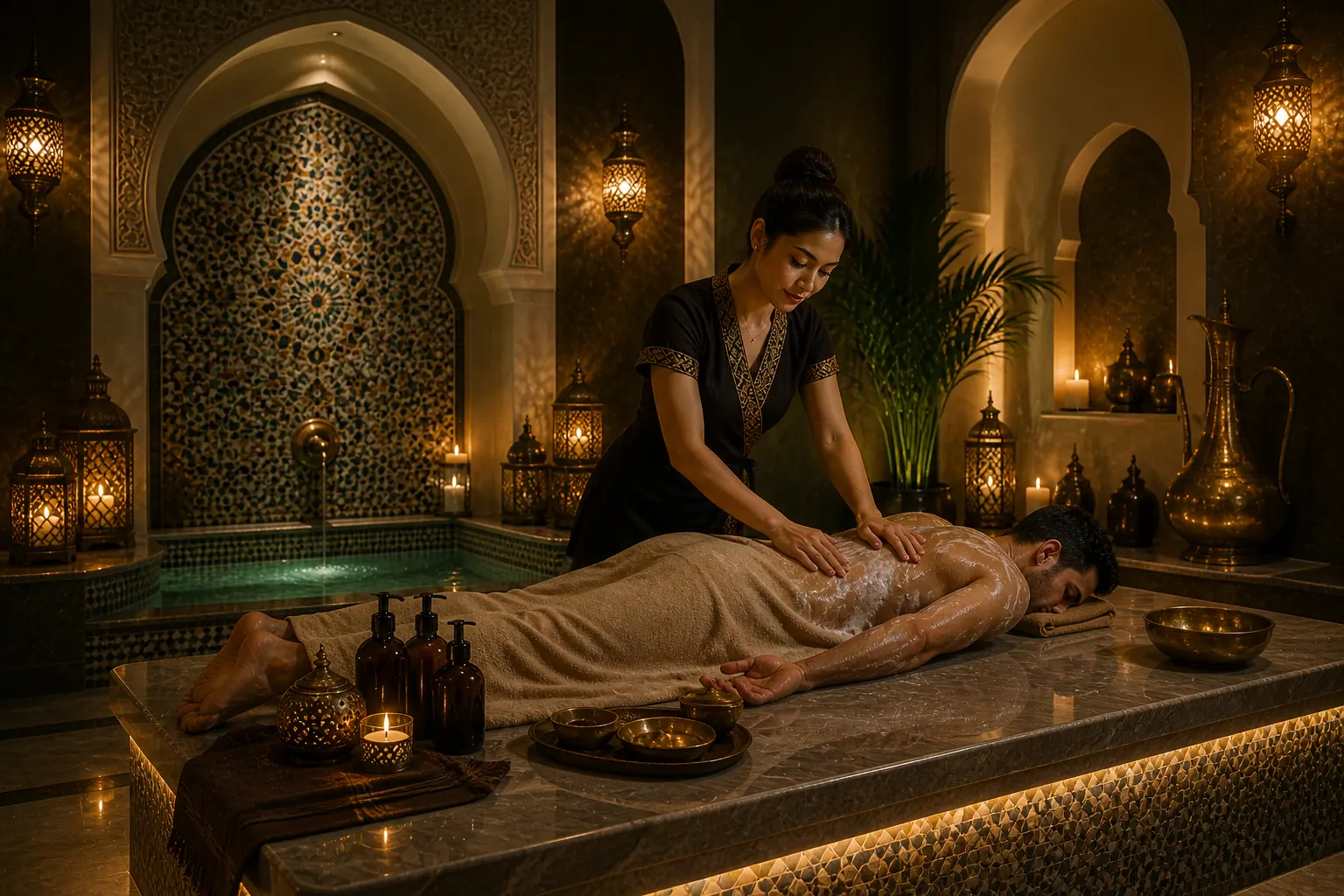 Moroccan bath in Business Bay